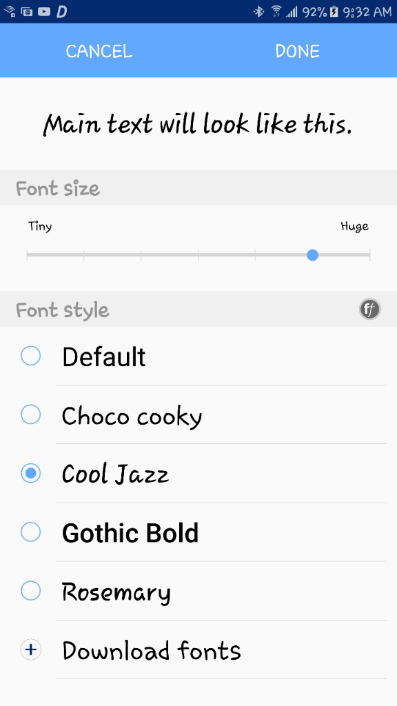download font cool jazz ttf untuk android